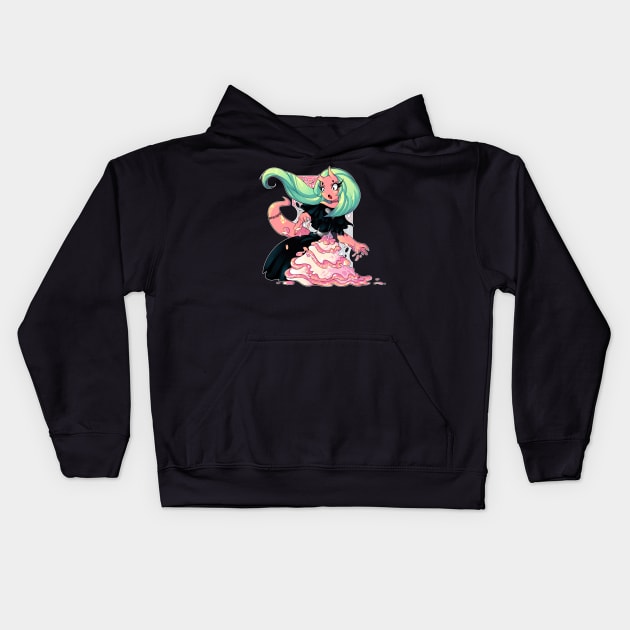 Oni cake Kids Hoodie by Yukipyro